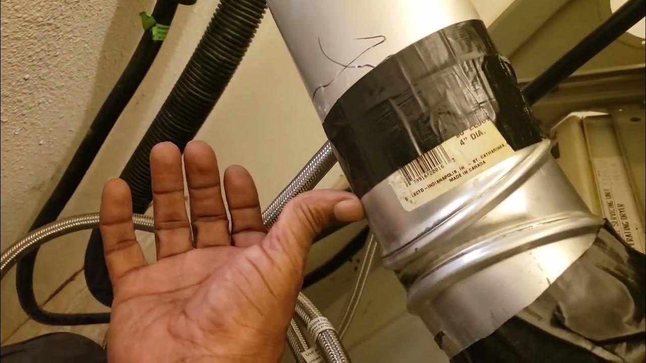 🆘️No "Duck Tape" Dryer vent tape.... Pro 🗣 Thermo heat tape 😇🤪🤑🤗 YouTube