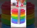 Rainbow Buttercream Cake Moist Miniature Cake Baking In Tiny Kitchen Yumupminiature