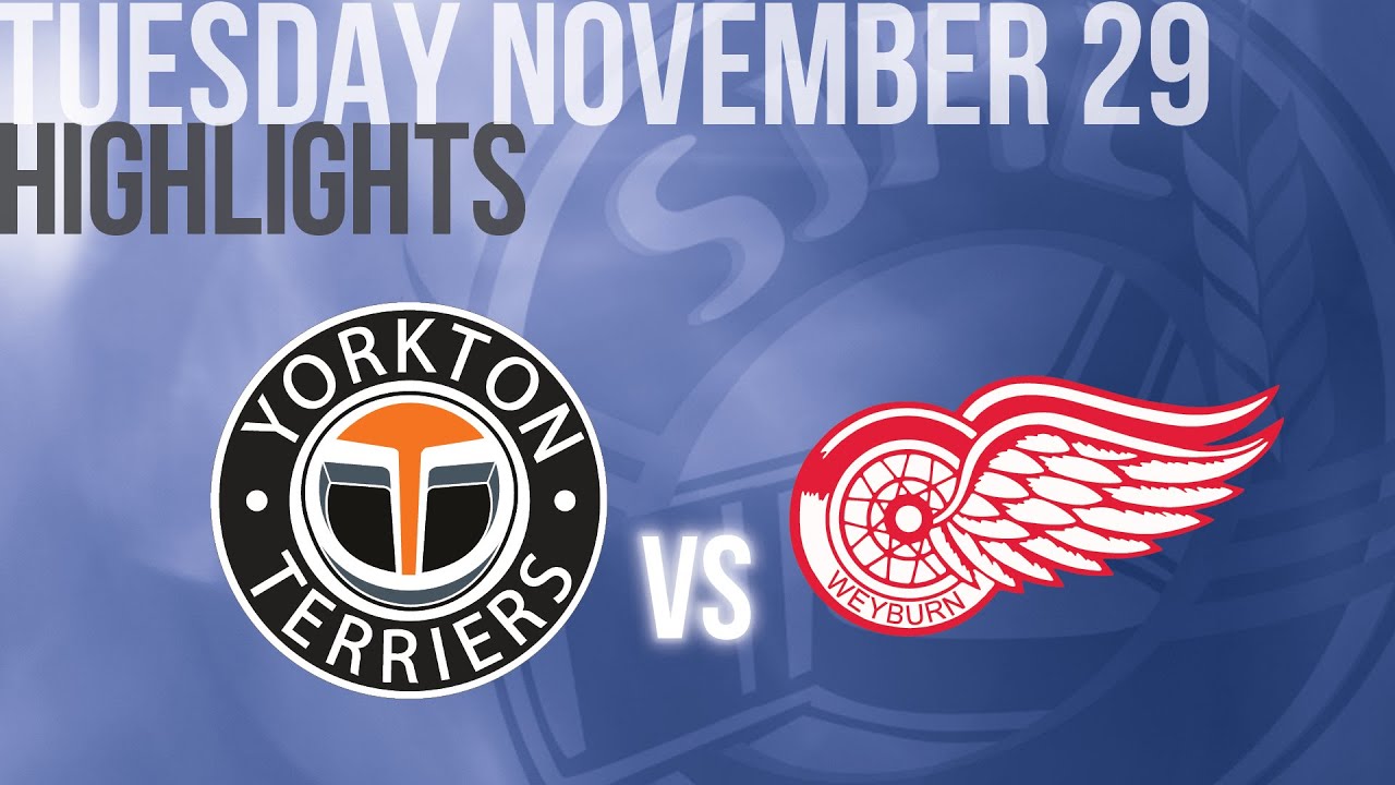 Highlights: Yorkton Terriers vs Weyburn Red Wings Nov 29th - YouTube