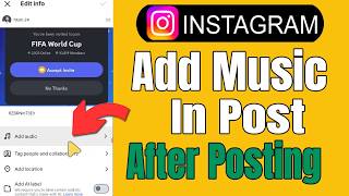 How To Add Music In Instagram Post After Posting