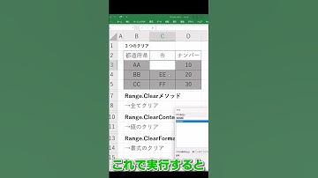 【Excel×VBA】3つのクリア方法