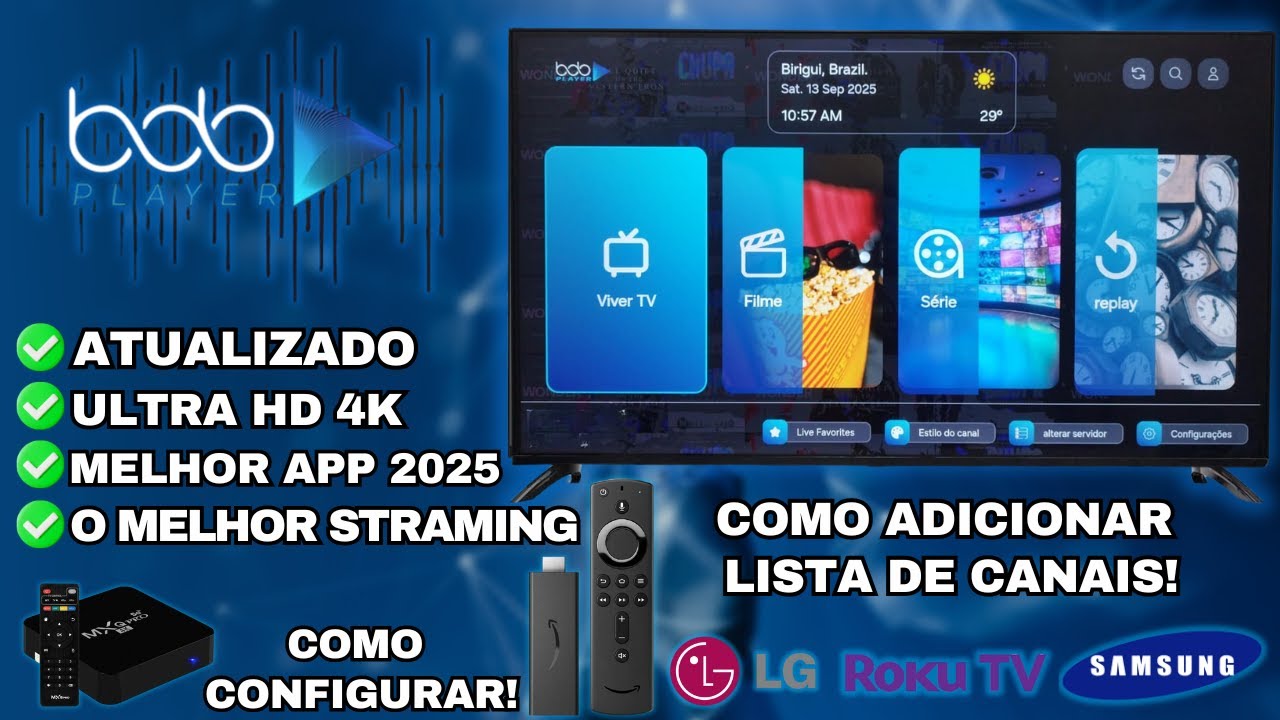 Bob Player - O Melhor App de IPTV 2025 I Bob Player Como Ativar, Como Configurar e Adicionar Lista.