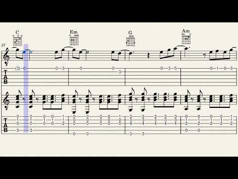 What Is Love Haddaway Easy Tab For Two Guitars Arr. Gioacchino Mar