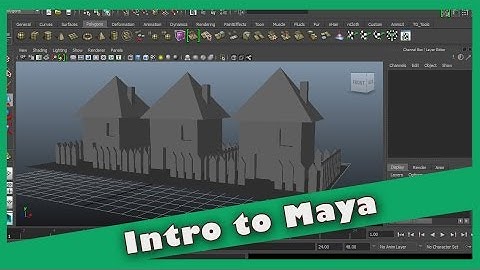 Introduction to Maya 2014 - Part 1
