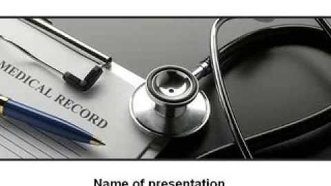 Medical Record Blank PowerPoint Template by PoweredTemplate.com