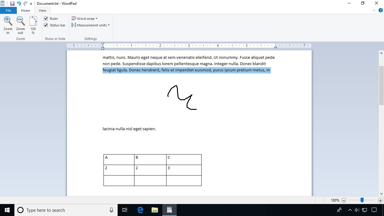 New Update Windows 10 : Using the WordPad Application