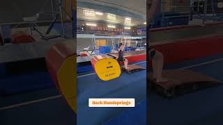 Back Handspring Drills #drills #gymnastics #tumbling #floor #backhandsprings #upgradeseason