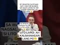 MA I ASK FOR SILENCE WE WANT LISTEN TO THE LEGEND SENATOR LITO LAPID #senate #senator #shorts