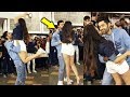 Genius actors utkarsh and ishita romantic dance in front of college students  umang festival