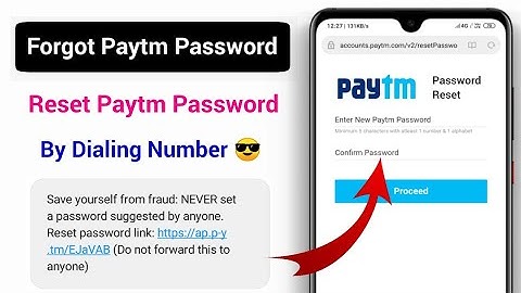 How To Reset Paytm Password | Forgot Paytm Password | Paytm New Password Kaise Set Kare