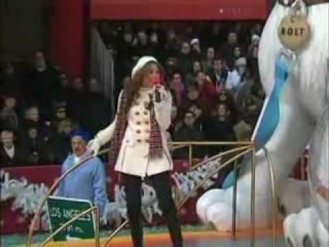 Miley Cyrus At Macy's Thanksgiving Day Parade 2008
