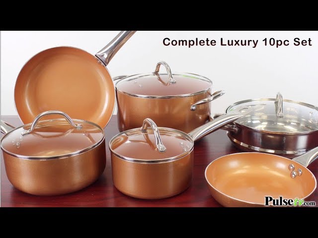 Red Copper 10 Piece Cookware Set UNBOXING! TriniVegan.com 
