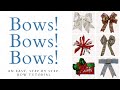 🎀BOWS! 🎀BOWS! 🎀BOWS! | A BOW TUTORIAL | 7 PRETTY DIY BOWS | HOW TO MAKE BOWS FOR PROJECTS AND GIFTS