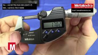 CARA PAKAI MITUTOYO MIKROMETER SEKRUP VERNIER INDONESIA SALES@METALEXTRA.COM