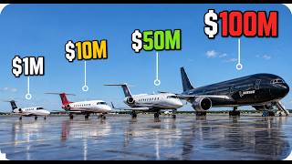 Inside $1M, $10M, $50M & $100M Private Jets