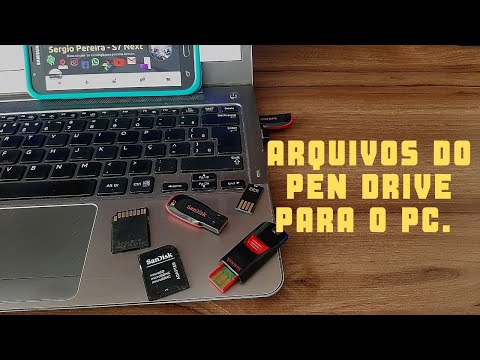 Como transferir arquivo do computador para o pen drive e do pen drive para o computador.