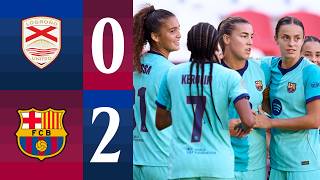 LIGA F | LOGROÑO UNITED 0 vs 2 FC BARCELONA 🔵🔴