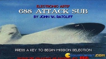 688 Attack Submarine gameplay (PC Game, 1989)