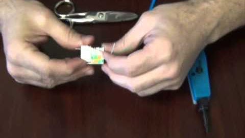 Cat5e Keystone Termination