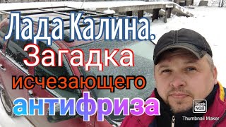 Лада Калина. Загадка исчезающего антифриза.