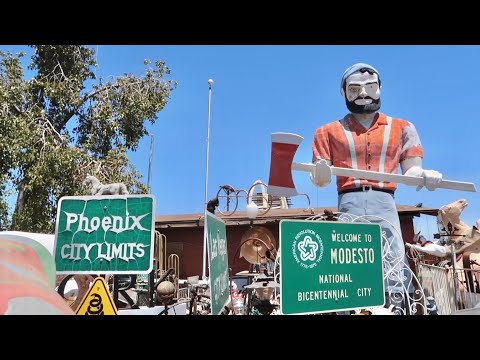 Excessive Heat In Phoenix Arizona - Roadside Oddities At Mystery Castle & Eating At Long Wongs Wings