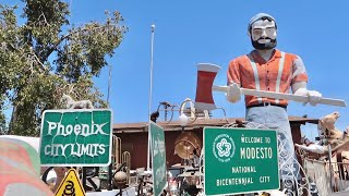 Excessive Heat In Phoenix Arizona - Roadside Oddities At Mystery Castle &amp; Eating At Long Wongs Wings