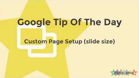 Custom Page Setup (slide size)