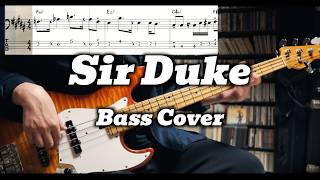 Stevie Wonder - Sir Duke (Bass Cover with TABS)