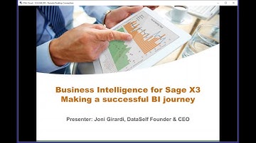 Business intelligence for Sage X3 (Tableau / DataSelf) (v2)