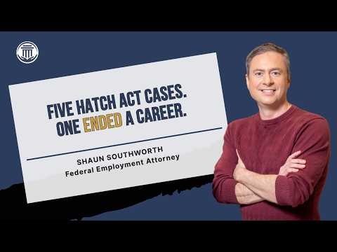 10.8.26 Twenty-six Days to Midterms: Five Hatch Act Cases. One Ended a Career.