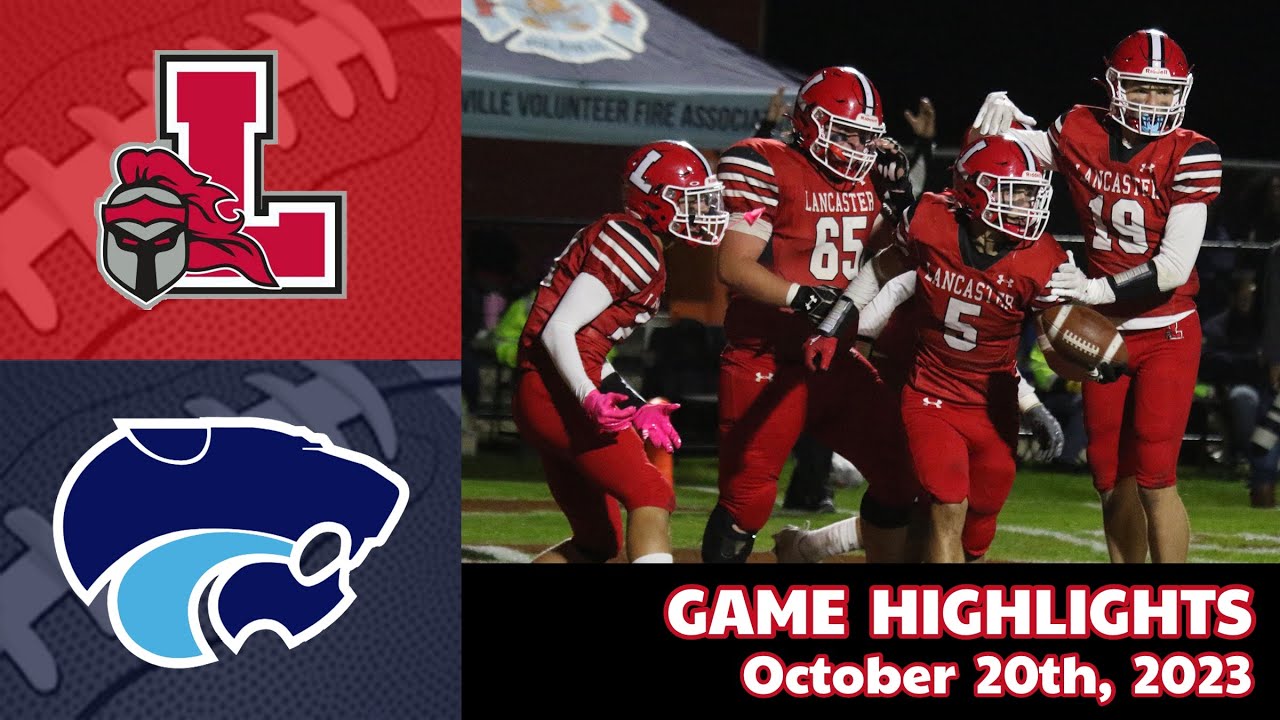 NYSPHSAA Section VI Varsity Football - Lancaster vs Depew (10/20/23)