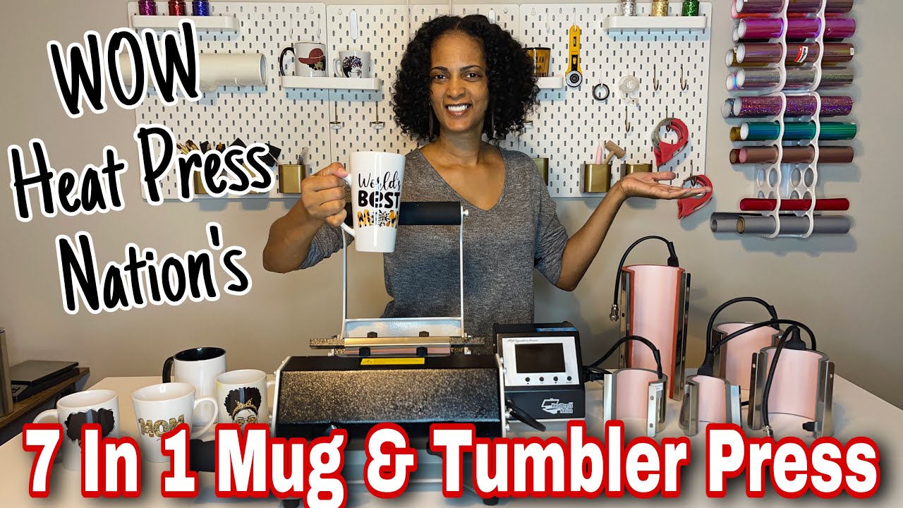 7 In 1 Mug and Tumbler Press Review and Demo HEAT PRESS NATION