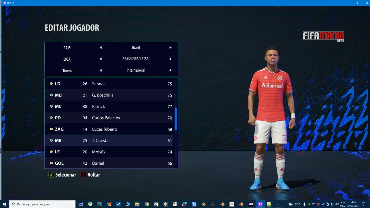 COMO INSERIR JOGADORES NO FIFA 21 PELO MODO LUA ENGINE