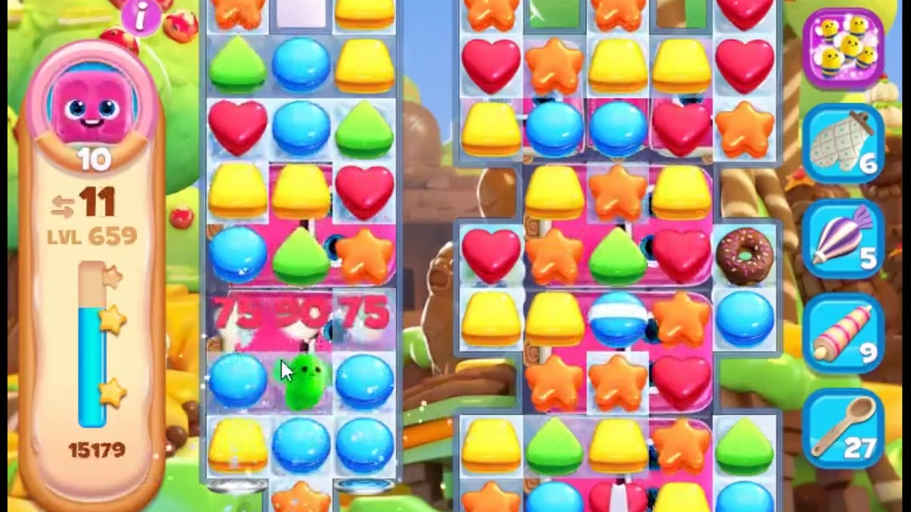 Cookie Jam Blast Level 659 NO BOOSTERS 🍪 SKILLGAMING ️ YouTube