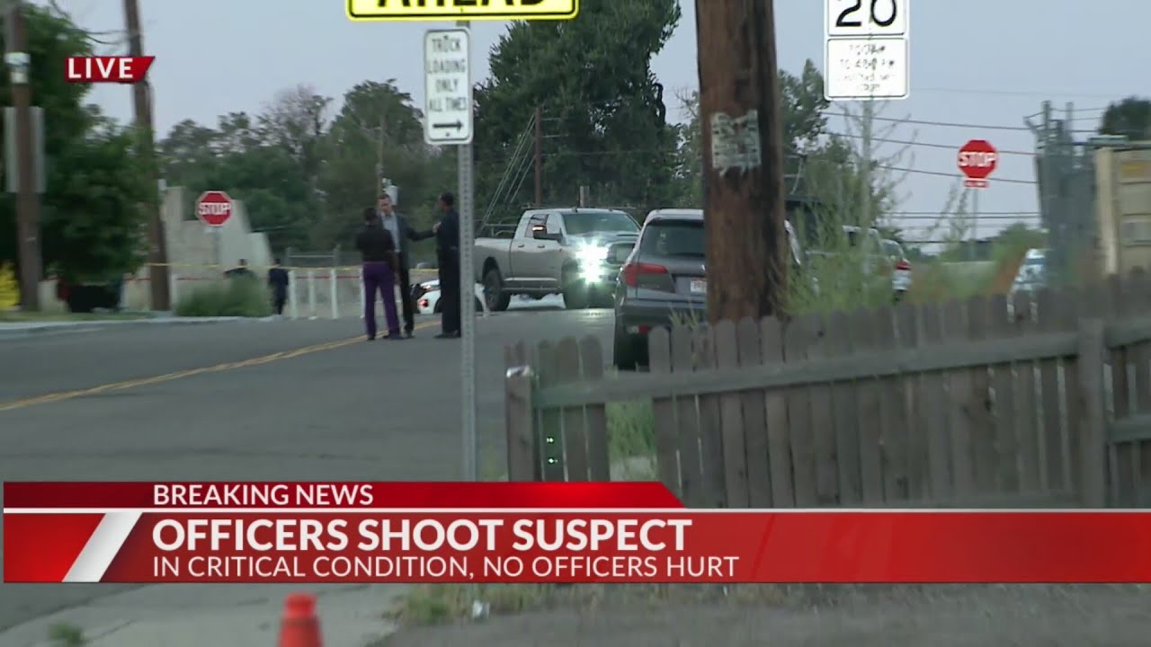 Suspect in critical condition after officer-involved shooting - YouTube
