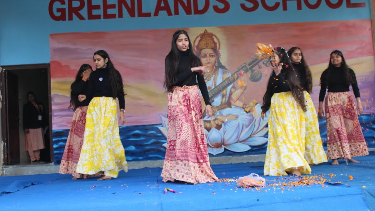 🇮🇳 Class Ninth Students Dance Performance🎯 | Greenlands School Porsa ...