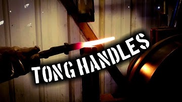 Drawing Out Tong Reins Using a Power Hammer