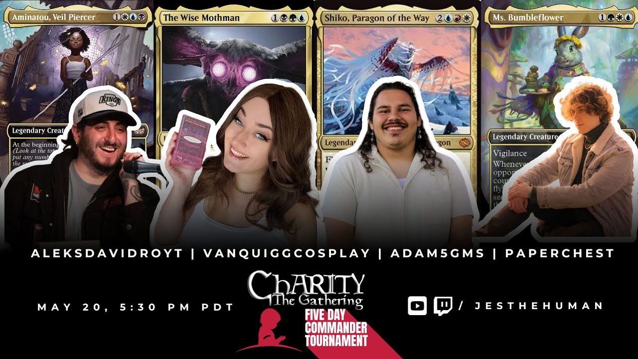 Charity: The Gathering 5-day Commander Tournament: Day 2 - YouTube