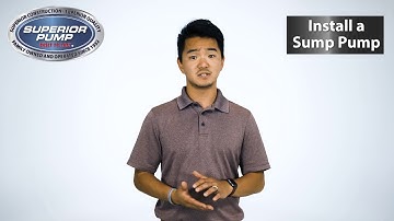 How to install a sump pump - Superior Pump