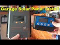 Garage solar panel installation (off grid solar power)