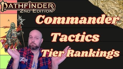 Pathfinder2e - BATTLECRY! Commander Tactics Tier Ranking