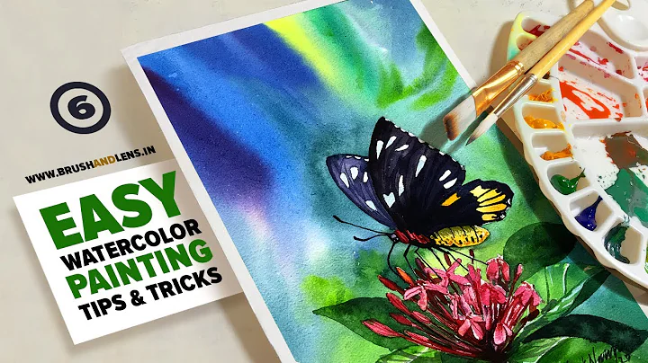 #6 Easy Watercolor Painting tips and tricks for a butterfly by Jagadeesh Narayanan