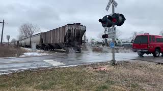 HESR 771~3866 & 3414 getting ready to pass towerline rd