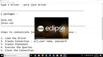 Java Database Connectivity - Part 1