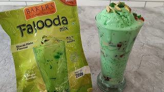 Pista Falooda | Falooda Recipe | Bakers Pista Falooda Recipe | How To Make Falooda | Falooda