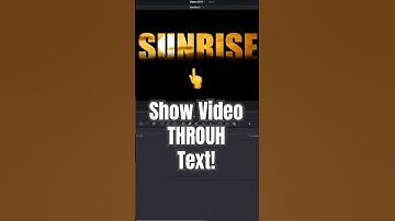 Mask Video with Text!  - DaVinci Resolve