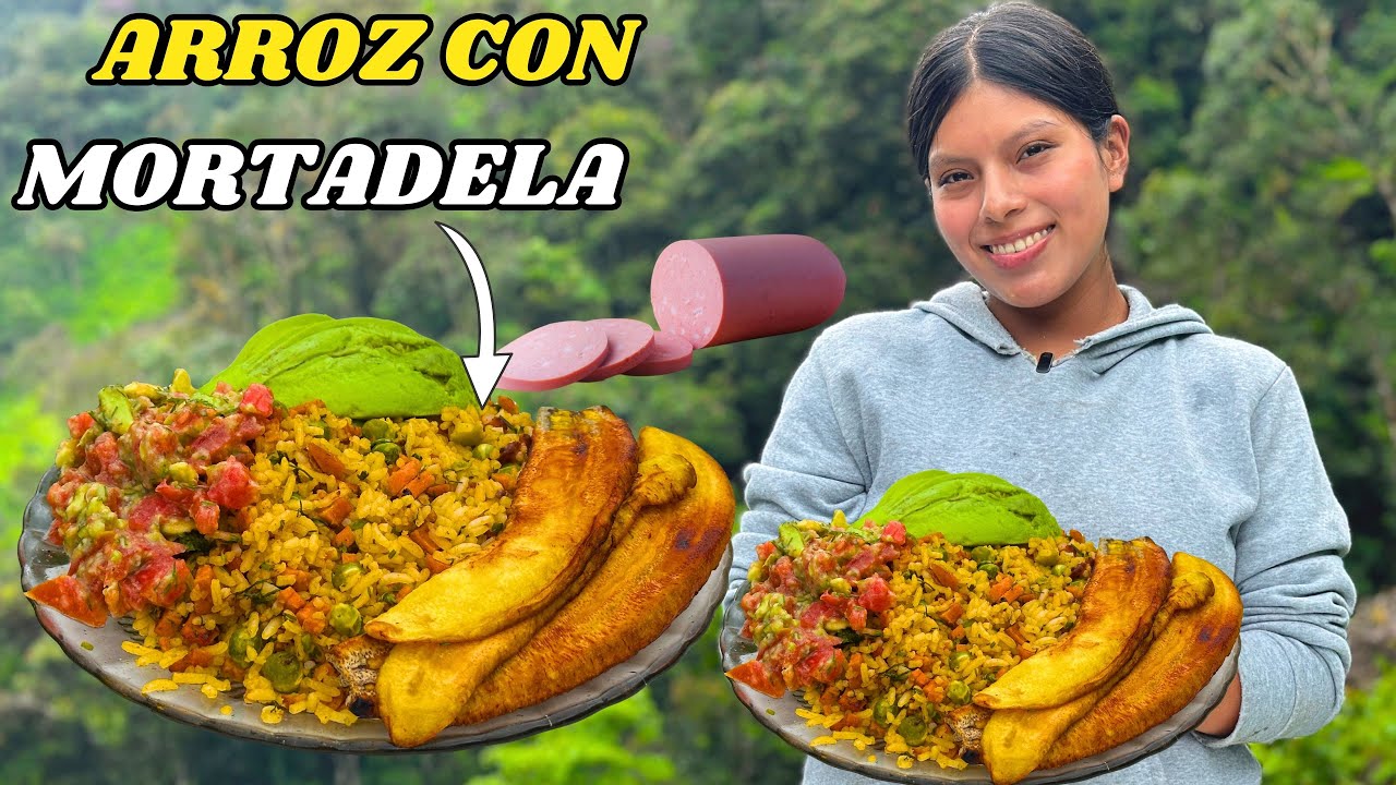 Prepare un delicioso ARROZ con MORTADELA algo fácil y rápido.| Delia