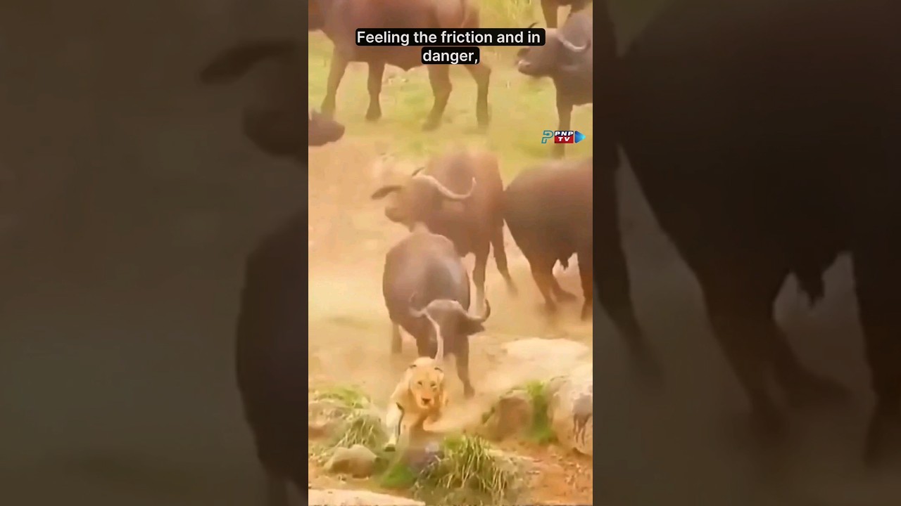 Brave Buffaloes Save Calf From Lions! 