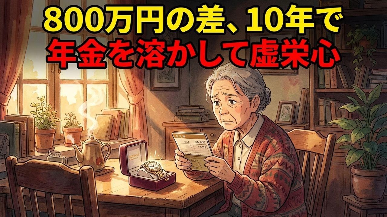 【800万の差】70代で年金を溶かす人と貯まる人の「禁断の習慣」