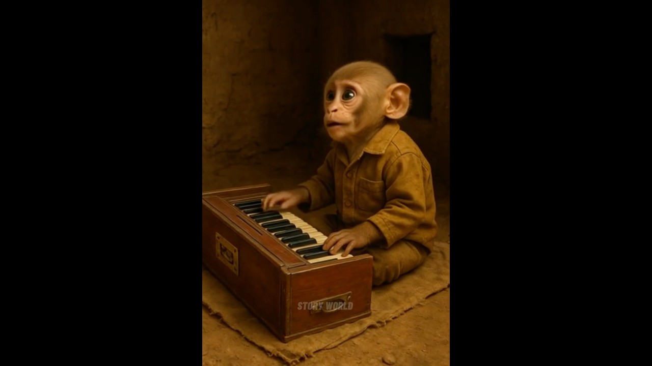 “Baby Monkey Singing Journey | From Street Struggles to Superstar Stage” 